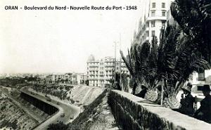 Oran - Boulevard du Nord - Nouvelle Route du Port - 1948